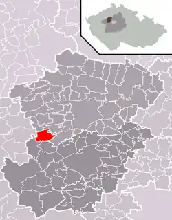 Hradečno na mapě