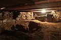 Zbytky rotundy pod podlahou kostela