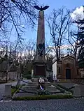 Hrob zakladatelů Sokola Jindřicha Fügnera a Miroslava Tyrše
