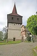 Zvonice u kostela Všech Svatých