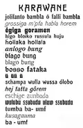 Ballova báseň 'Die Karawane'