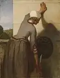 Dívka u fontány, olej na plátně, kolem 1852–1854
