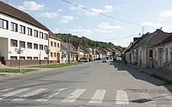 Ulice Nádražní v Hustopečích, jádro bývalé České Vsi