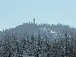 Vrch Hvězda, pohled ze severozápadu
