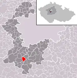 Hvozdnice na mapě