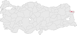 Iğdır na mapě