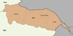 Členění provincie na distrikty