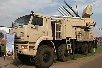 Protiletadlový komplet Pancir-S1 na podvozku KamAZ
