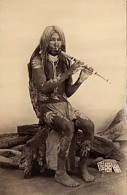 Hráč na flétnu z kmene Yuma, Arizona
