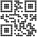 QR kód s textem "I love You" (srdíčko = miluji)