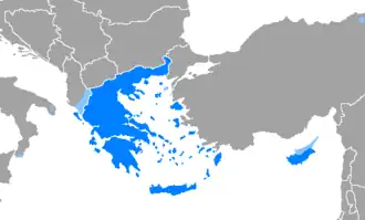 Mapa rozšíření jazyka