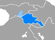 Mapa rozšíření jazyka
