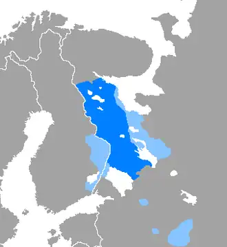 Mapa rozšíření jazyka
