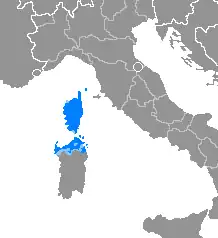Mapa rozšíření jazyka