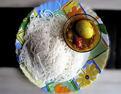 Idiyappam, indické rýžové nudle