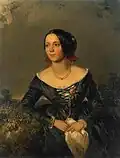 Ignác Umlauf - Portrét mladé dámy (1847)