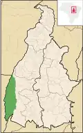 mapka státu Tocantins s vyznačením ostrova