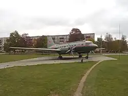 Letoun Il-14, typově shodný s havarovaným strojem Avia Av-14.