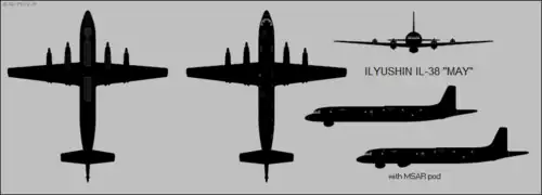 Schéma letounu Il-38