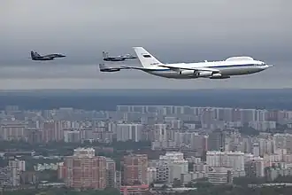 Iljušin Il-80 nad Moskvou 6. května 2010