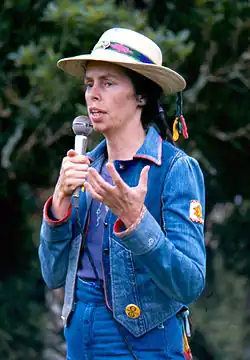 Inna May Gaskin (na přednášce, Nový Zéland 1981)