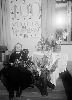 Finská fotografka Ina Liljeqvistová oslavuje 100 let, 1949