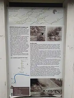 Informační tabule o důlní činnosti V Zátočině (Staré Oldřůvky)