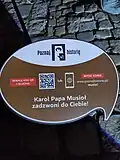 Informační panel u sochy