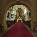 Interiér kostela svatého Bartoloměje