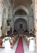 Interiér kostela sv. Dominika