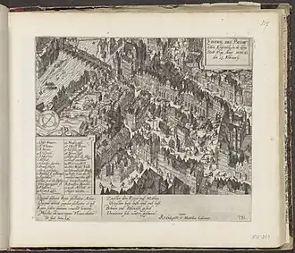 Malá Strana za vpádu Pasovských roku 1611