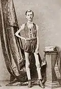 Isaac Sprague vystupoval jako „Živoucí kostra“