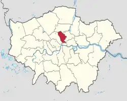 Islington na mapě