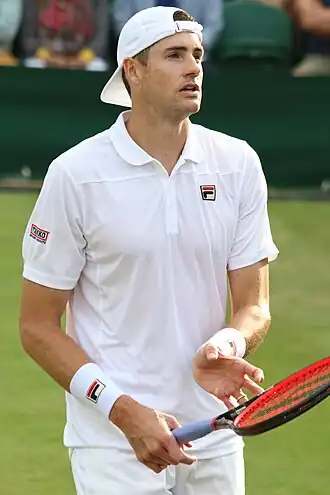 John Isner ve Wimbledonu 2019