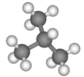 3D model isobutanu