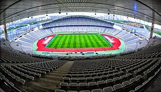 Atatürkův olympijský stadion, který bude hostit finálový zápas.