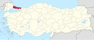 Istanbulská provincie na mapě