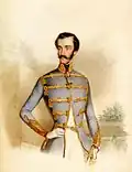 Štěpán Habsbursko-Lotrinský, portrét od J. Bekela (1847)