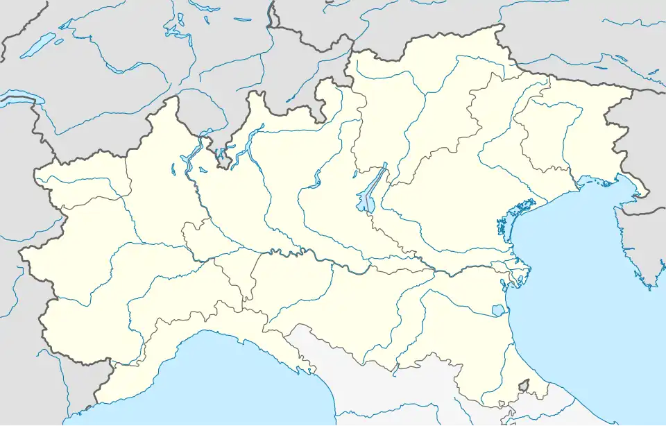 Lokalizace italských klubů hrající