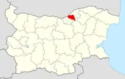 Obština na mapě Bulharska