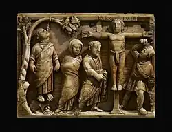 Ukřižování na slonovině (420-430), British Museum
