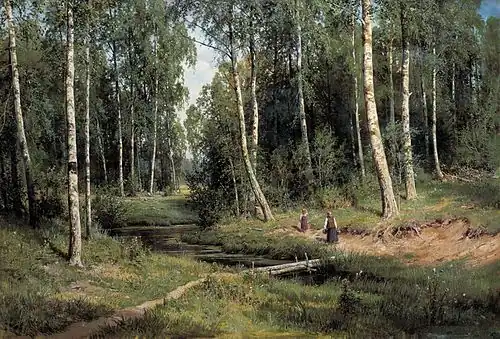 Potok v březovém háji 1883