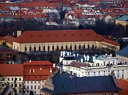 Jízdárna (foto z Petřínské rozhledny)