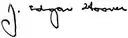 John Edgar Hoover – podpis