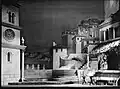 Scéna k opeře Sedlák kavalír (Národní divadlo, 1944)