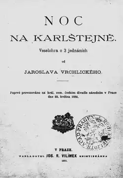 Jedno z prvních vydání hry nakladatelstvím J. R. Vilímka (1885)