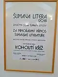 Zvláštní cena Šumava Litera 2018