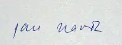 Jan Hartl – podpis