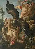Jacob Jordaens: Spoutaný Prometheus, asi 1640
