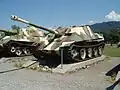 Jagdpanther vystavený v Thunu ve Švýcarsku